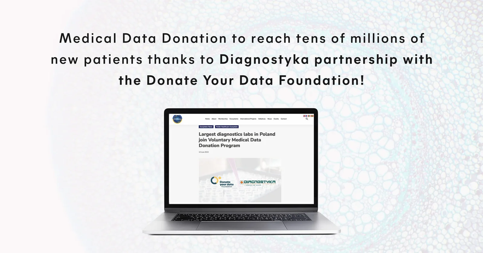 Medical Data Donation to reach tens of millions of new patients thanks to Diagnostyka partnership with the Donate Your Data Foundation graphics Data Lake