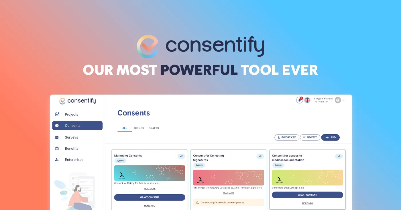 Unlocking Medical Research Data Lake launches Consentify the first DeSci patient recruitment platform graphics Data Lake