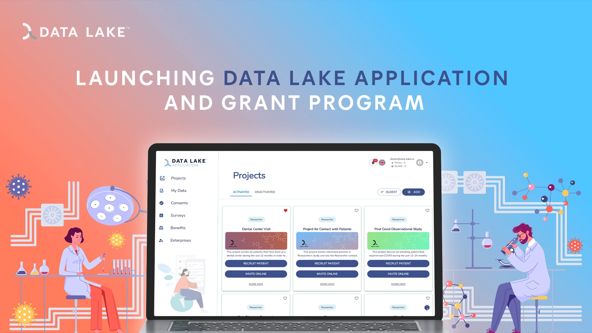 Data Lake Application to hit Public Launch with a Grant program opened full graphics Data Lake