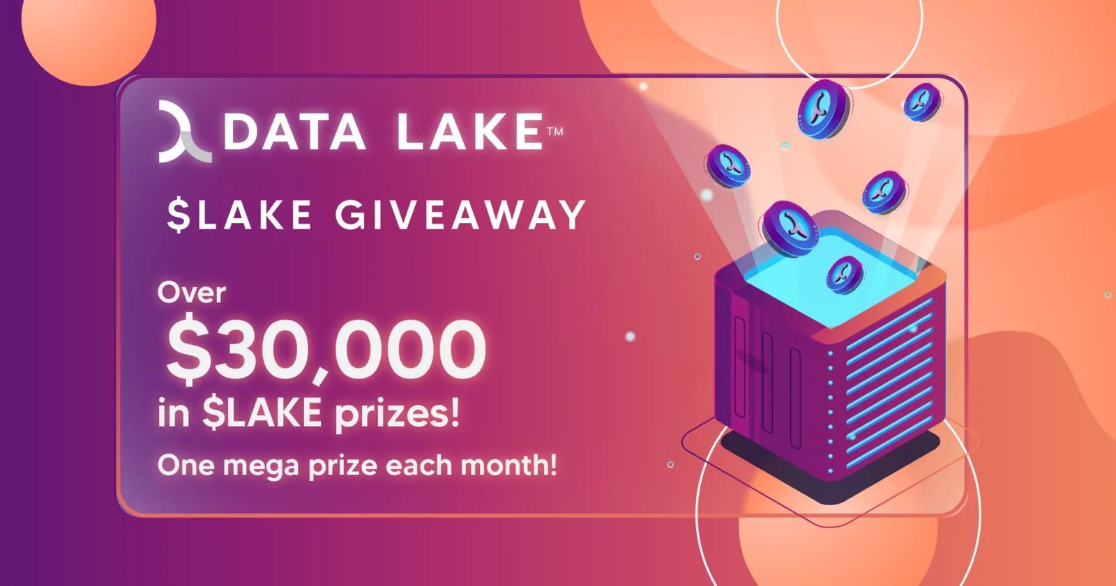 Beta whitelist and LAKE Giveaway How-to guide graphics Data Lake