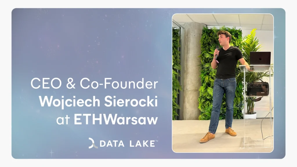 CEO & Co-Founder Wojciech Sierocki at ETH Warsaw graphics Data Lake