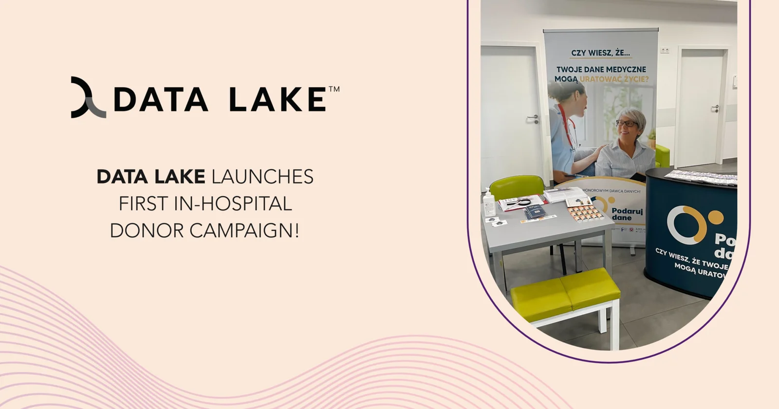 Data Lake has successfully launched the first in-hospital data donation campaign graphics Data Lake