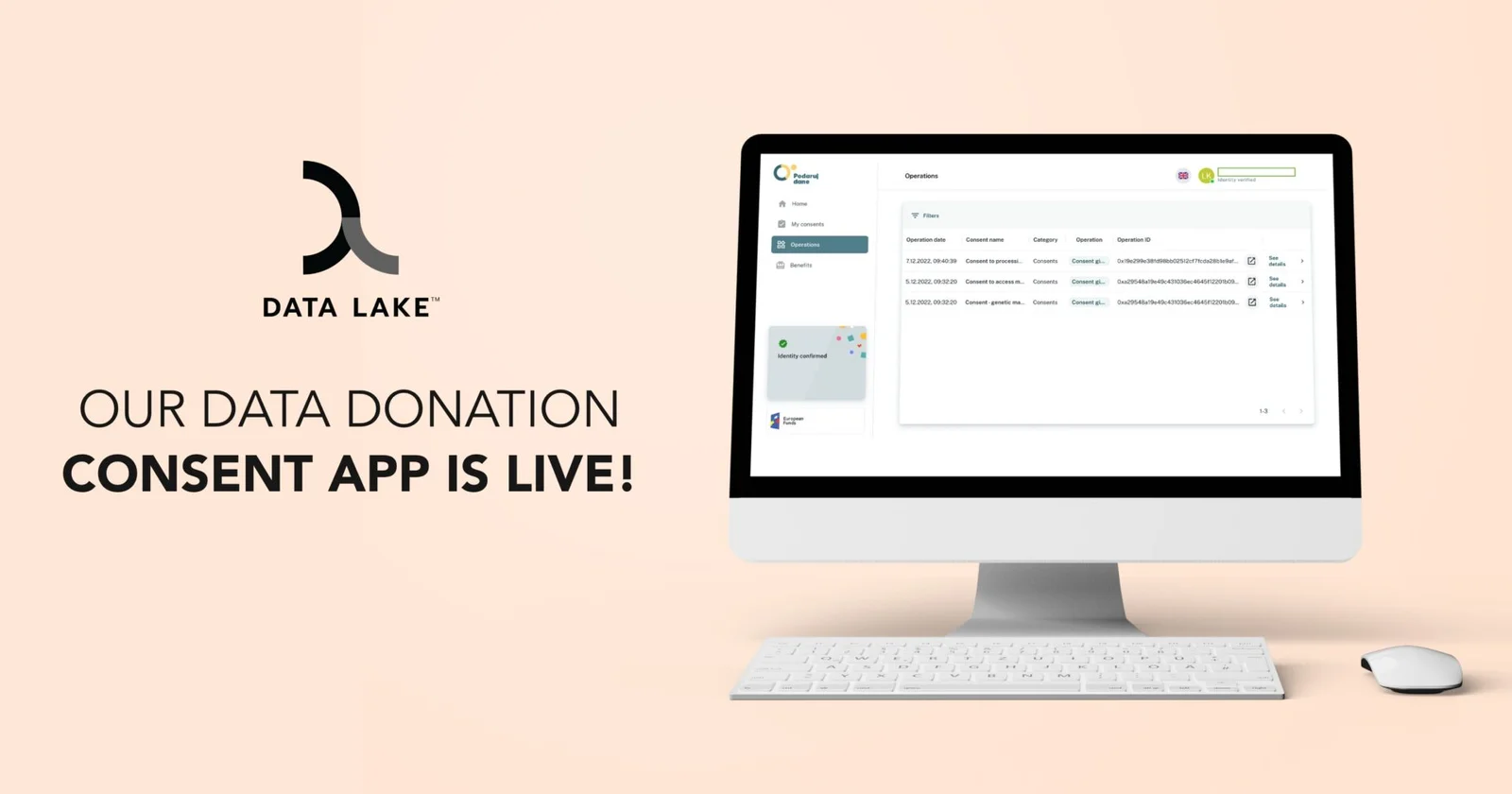 Our Data Donation System is live graphics Data Lake